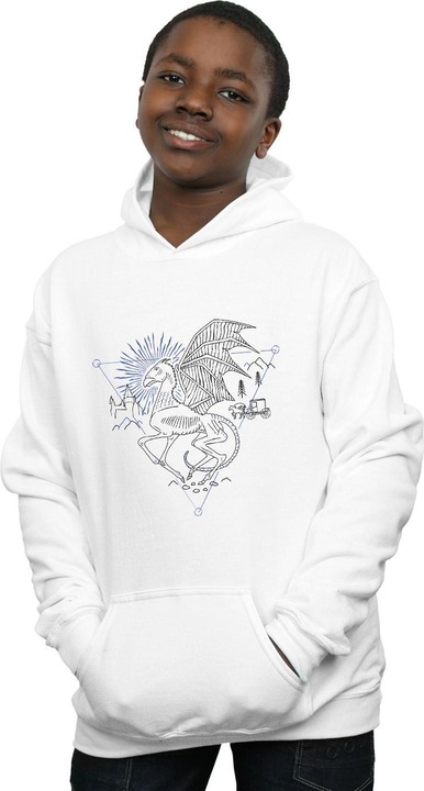 Immagine prodotto Thestral Line Art Felpa con Cappuccio Ragazzi (152, 158)