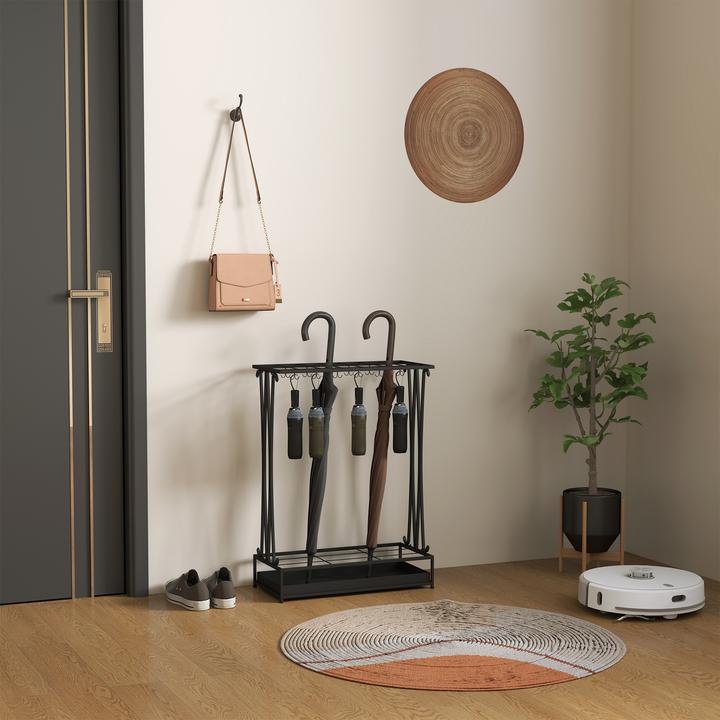 Produktbild Homcom Schirmhalter Stahl Schwarz