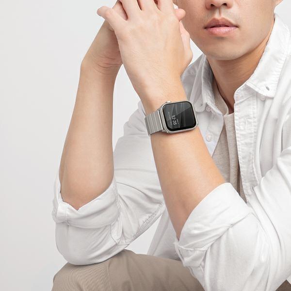 Actual product image Uniq pasek Strova Apple Watch 42/44/45/ 49mm Series 1/2/3/4/5/6/7/8/SE/SE2/Ultra Stainless Steel sre (Stainless steel)