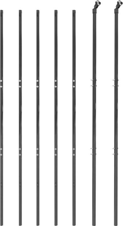 Immagine prodotto vidaXL Maschendrahtzaun Anthrazit 1,8x10 m Verzinkter Stahl