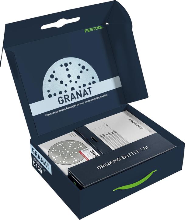 Image du produit Festool Disque abrasif STF D150/48 GR-Set P Grenat (P80, P60, P220, P180, P320, P120)
