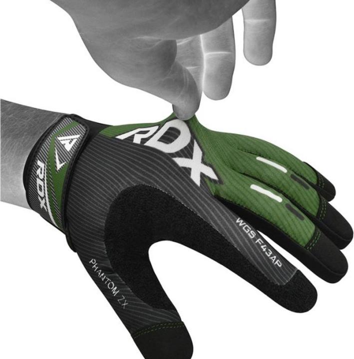 Actual product image Rdx F43 Full Finger Touch Screen Gym Workout Gloves (S)