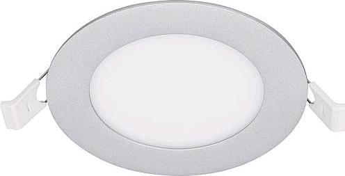 Image du produit EGB Panneau LED encastrable CCT 4,5Wrond Ø120mm, argent Livré sans alimentation électrique optionnel