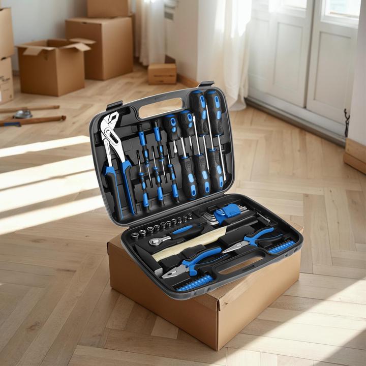 Immagine prodotto tectake Cassetta degli attrezzi (57 pezzi)