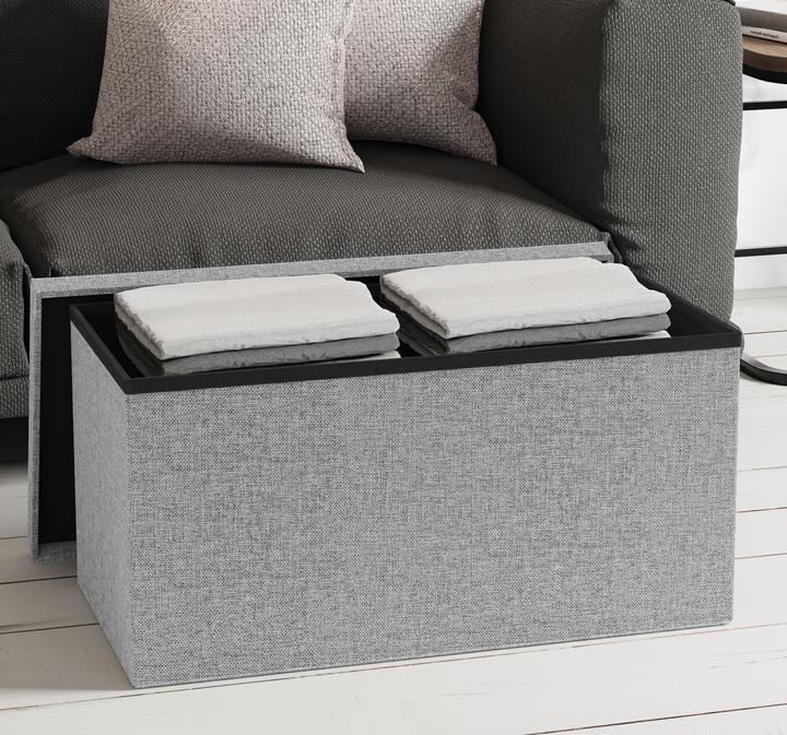 Produktbild VCM Stoff Sitztruhe Sitzbank Truhe Boxas (76 cm)