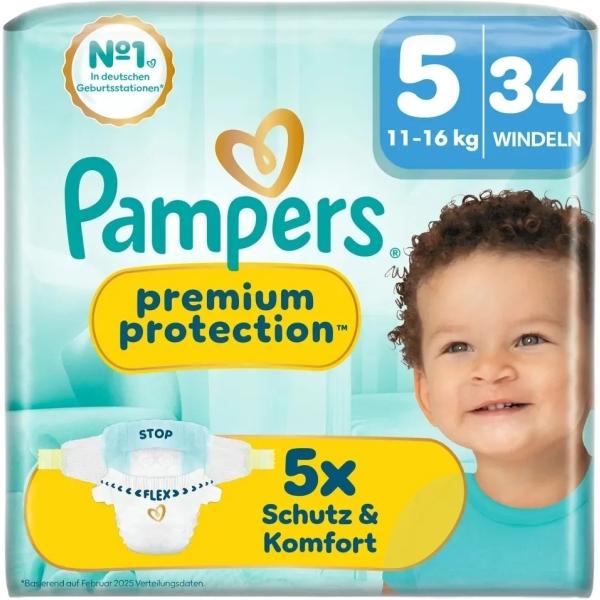Actual product image Pampers Premium Protection (Size 5, 34 pcs.)