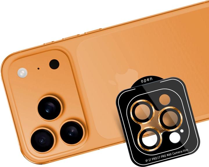 Image du produit 3MK - Lens Protection - iPhone 17 Pro - Orange (1 pièce(s), Apple iPhone 17 Pro Max, Apple iPhone 17 Pro)
