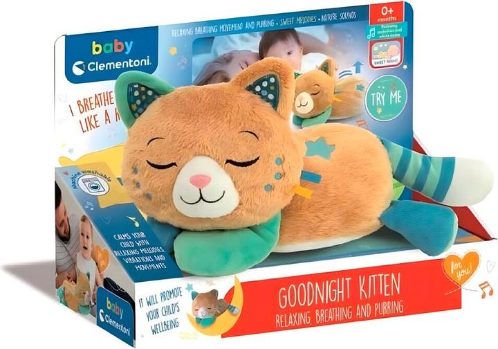 Produktbild Clementoni Spielzeugtier Gute Nacht Kätzchen 17969