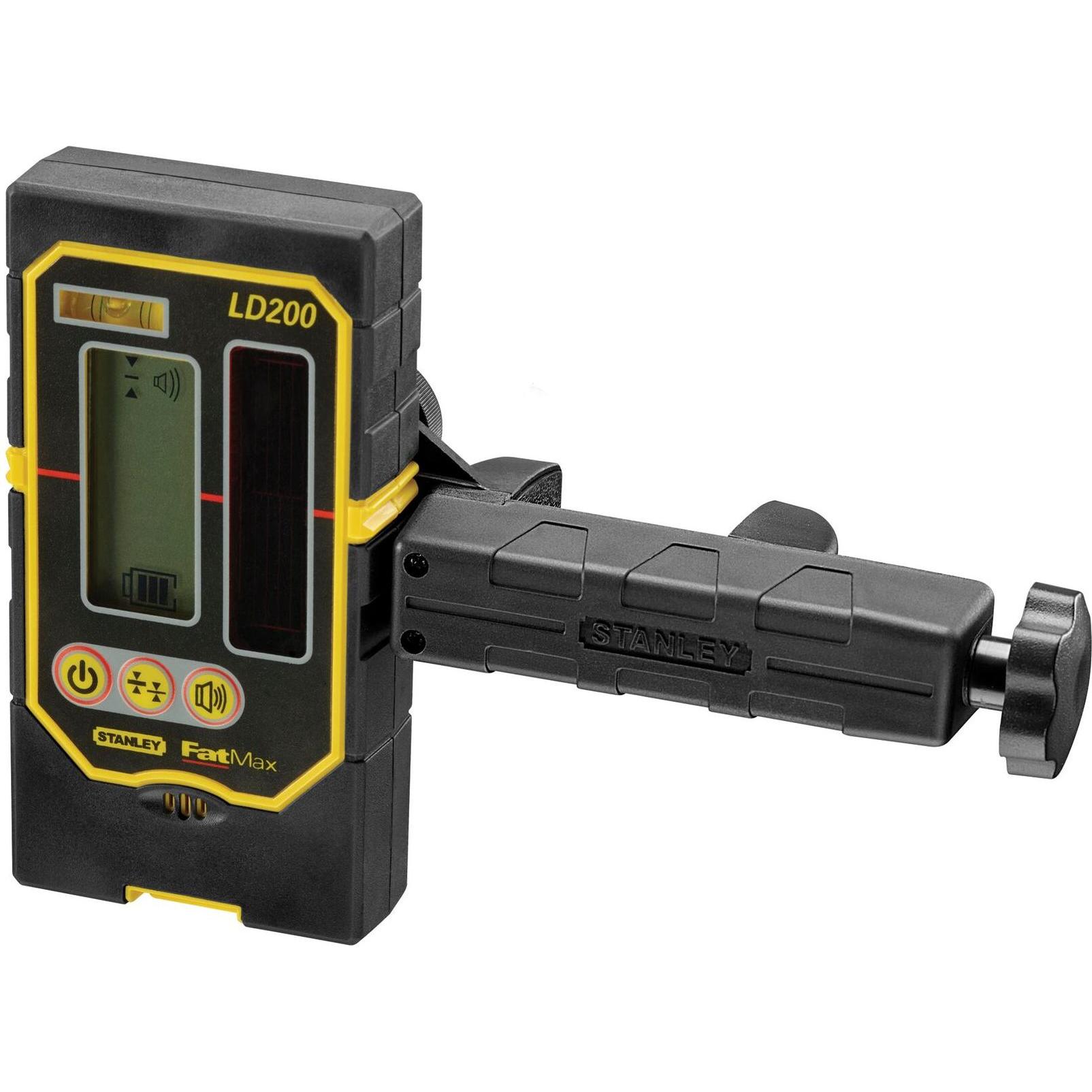 Stanley, Laser lineare, Ricevitore laser LD200 Campo di lavoro 50m, con supporto per laser di linea Precisione 1mm ad alta