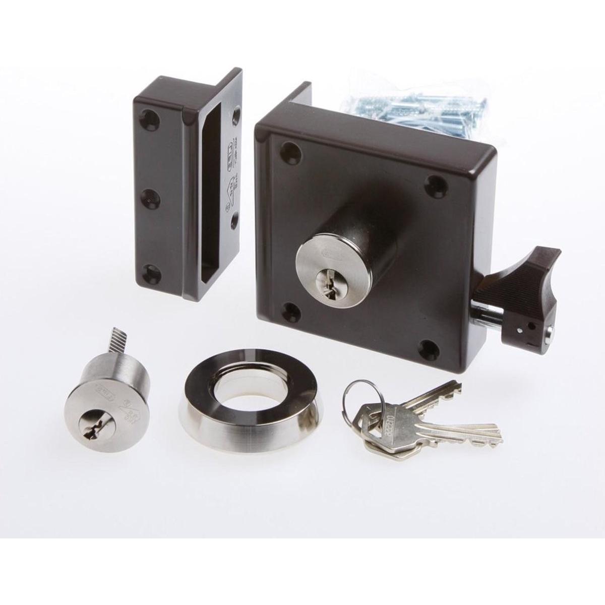 Lips, Serratura + Cilindro di chiusura, Lippen - Sicherheitsfestschloss mit Losse Aussenzylinder - 1754 50 mm - Dr. Ir.2 / din rechts (Cilindro estern