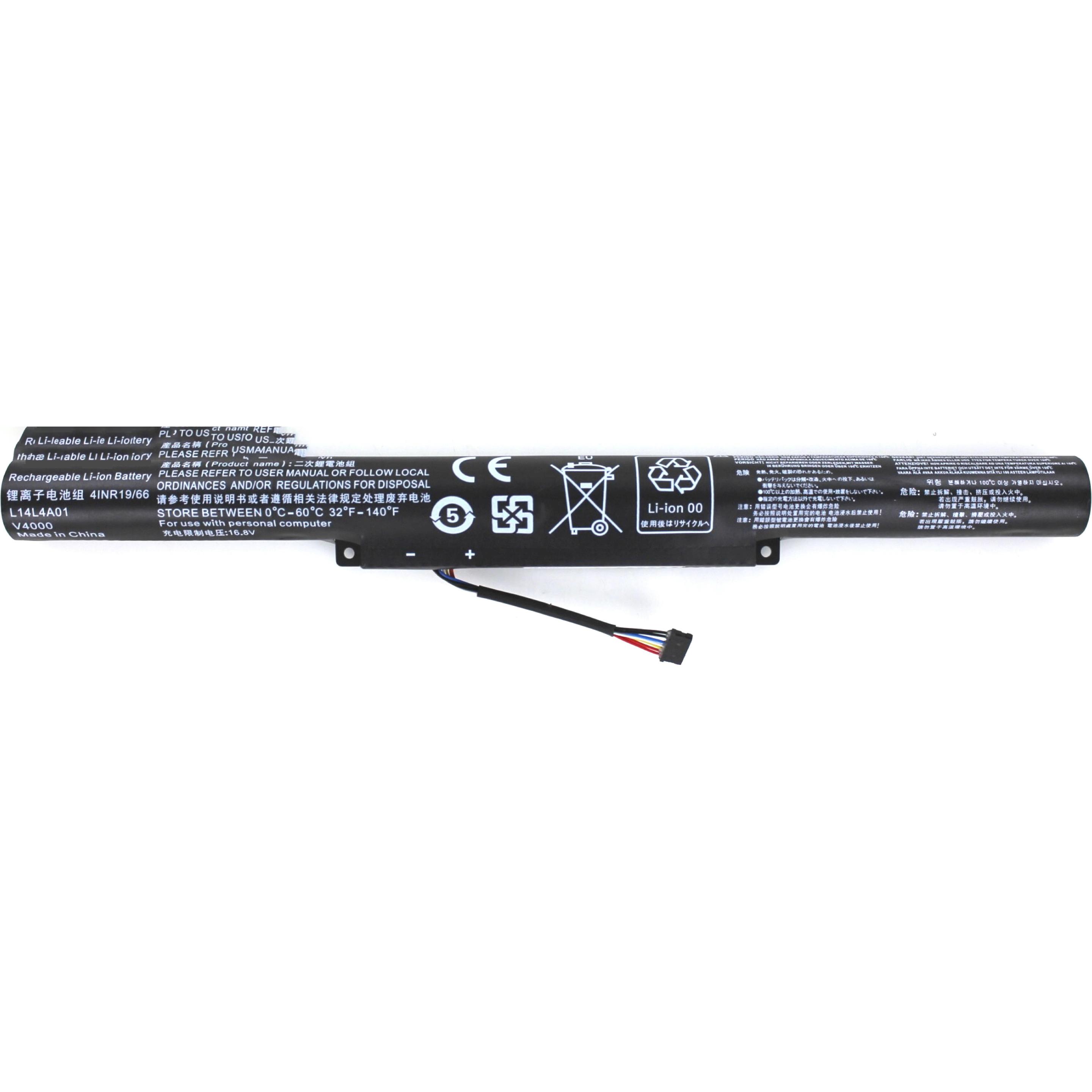 AGI 115686 - Akku - Lenovo - IdeaPad 500-15ISK (2200 mAh), Notebook Akku, Schwarz