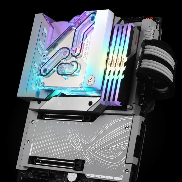 Actual product image EKWB EK-Quantum Momentum² VRM Bridge ROG Maximus Z790 Formula D-RGB - white