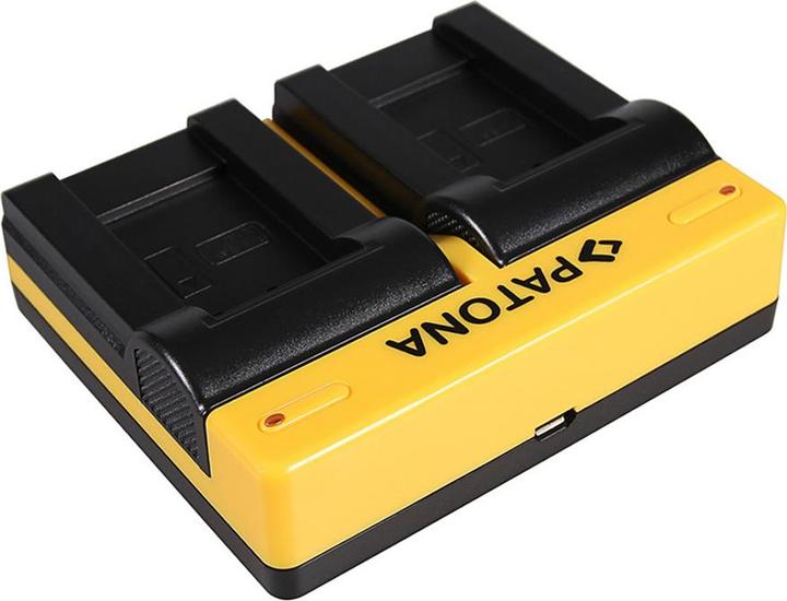 Actual product image Patona Dual charger for Sanyo DB-L90 DMX DMXSH1 DMX-SH1 DMXSH11 DMX-SH11 DB-L90 VPC incl. Micro-USB