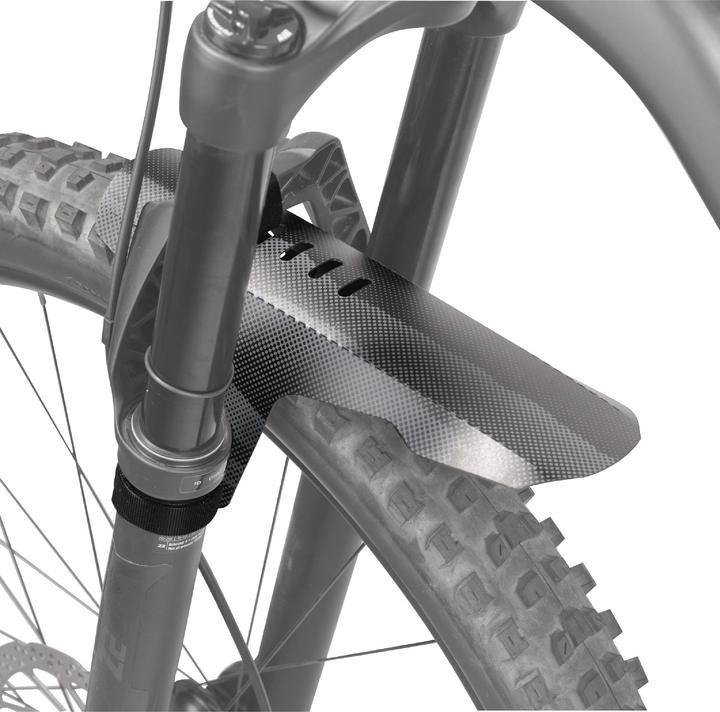 Actual product image Topeak D-Flash FS, suspension fork splash guard, black Strapmount