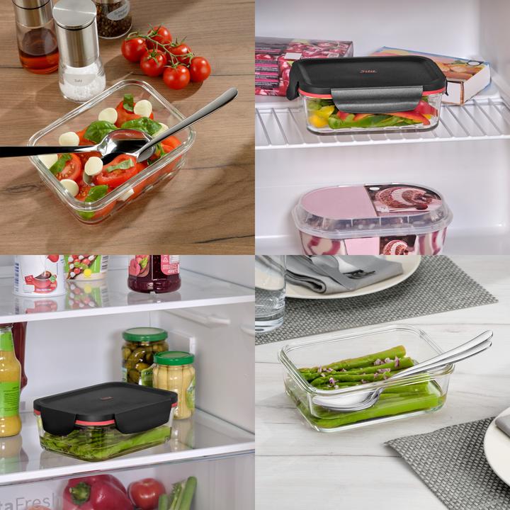 Productafbeelding Silit Storio Voorraadpot 18 x 13cm Glazen Voorraadpot Luchtdicht Aromadeksel Verfrissingspotje (0.75 l)