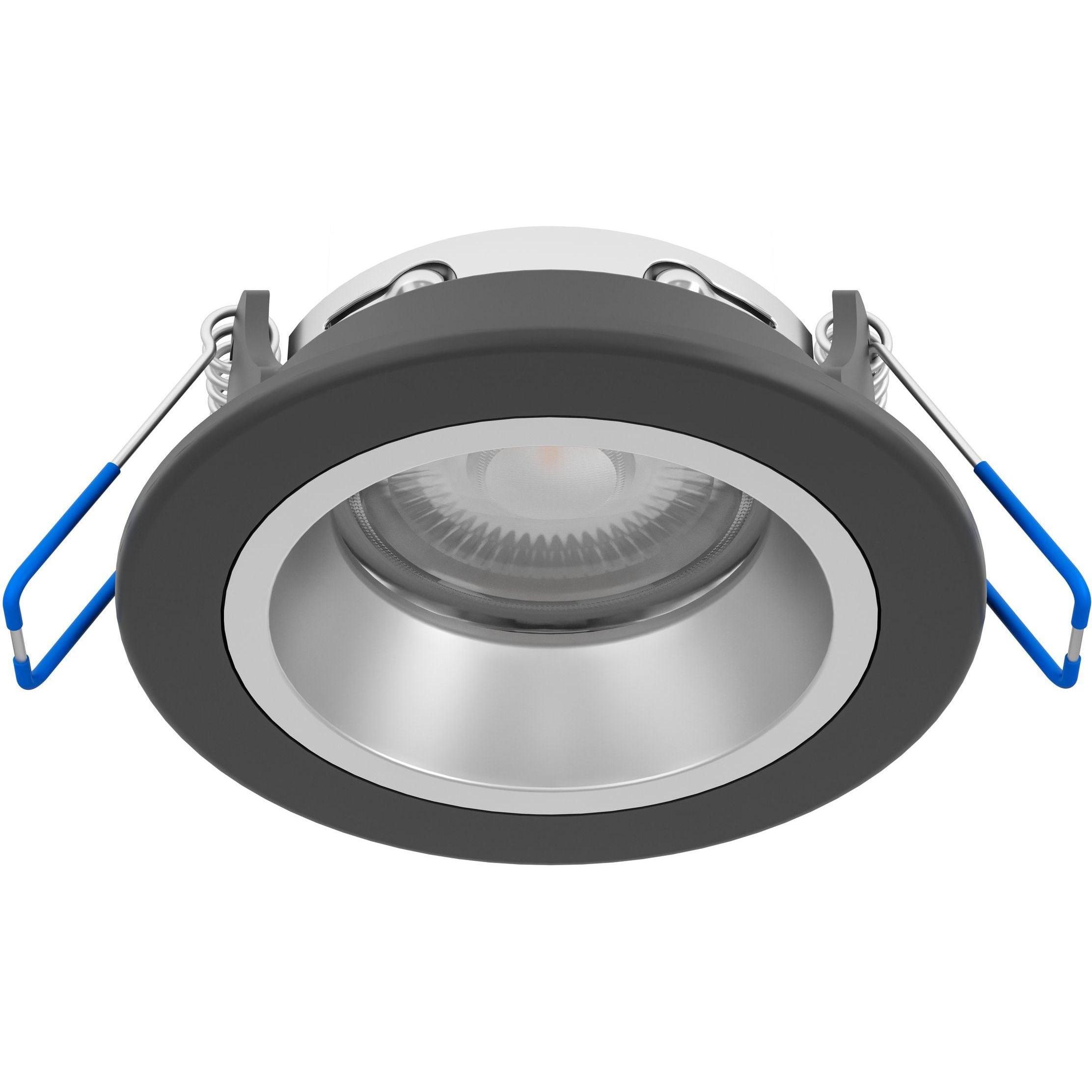 EGLO, Applique + Plafoniera, YEBRA-Z MATTER indbygningsspot 87 RGB/CCT 490lm, sort/silver (490 lm)