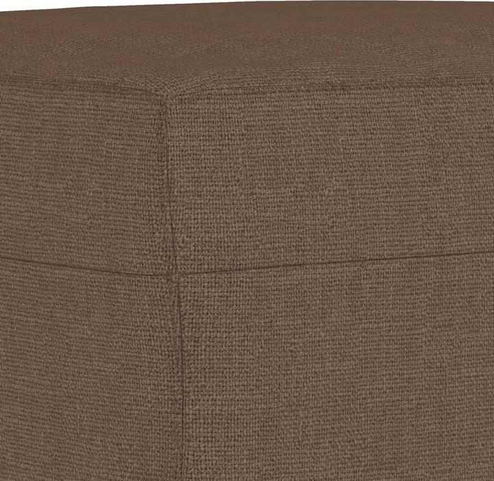 Produktbild VidaXL Sofagarnitur Kissen Sessel Sofa Couch Designsofa 3-tlg. Braun Stoff (3-Sitzer)