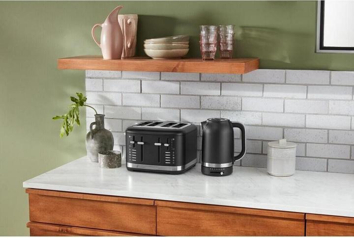 Produktbild KitchenAid 5KMT4109EBM manueller 4-Scheiben Toaster Matt Schwarz