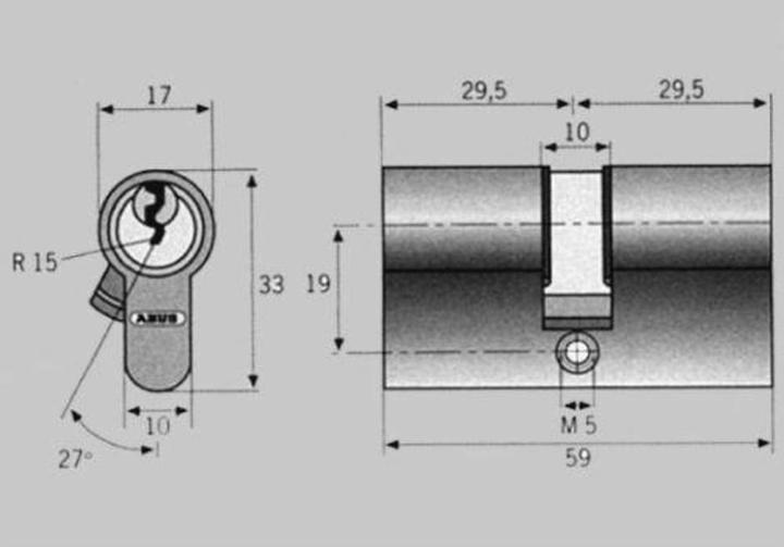 Actual product image Abus C83N 35/35 KD (Profile cylinder)