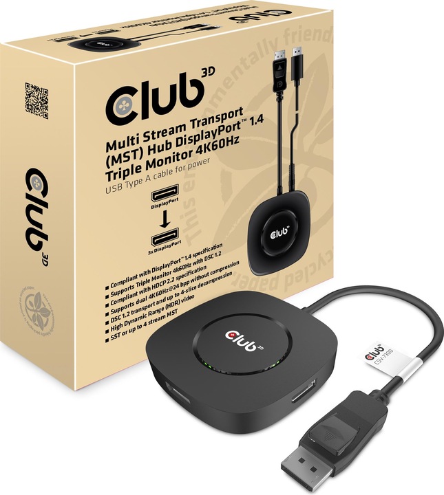 Produktbild Club 3D 3D Adapter CSV-7300 MST (DP, 13 cm)