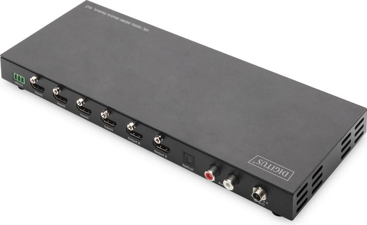 Actual product image Digitus 4K/60Hz HDMI® Matrix Switch (4x2) with Audio Extractor