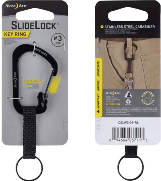 Actual product image Nite Ize Key Carabiner Keyring Gr