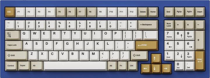 Actual product image Keychron Key DouShot PBT Camel Full OEM US PBT-14