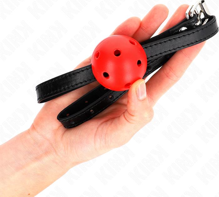 Produktbild Pipedream Einfachheit rot atmungsaktiv 4,5 Cm Ball Knebel 62 X 1,5 Cm