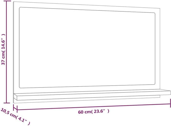 Produktbild vidaXL Adleta (60 x 10.5 x 37 cm)