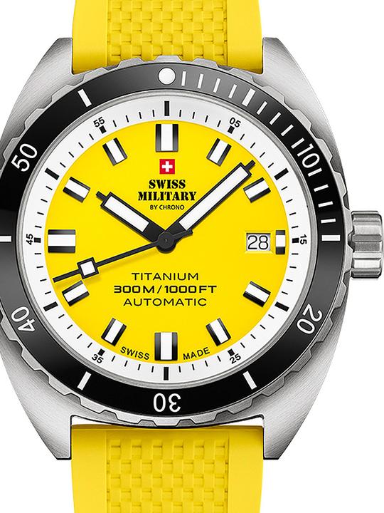 Produktbild Swiss Military SMA34100.11 Diver Titanium Automatik 42mm 30ATM (Taucheruhr, 42 mm)