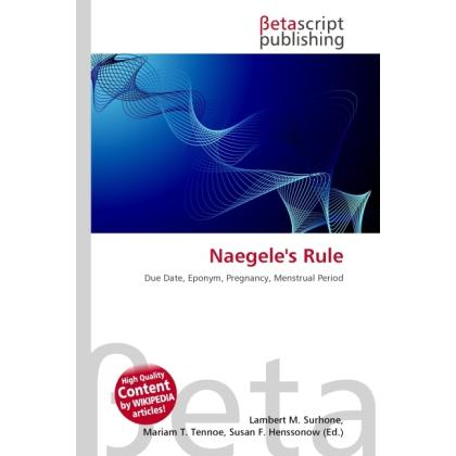 Naegele's Rule, Fachbücher