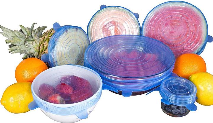 Image du produit Homava Couverture alimentaire en silicone (6 pièces) (6 x)