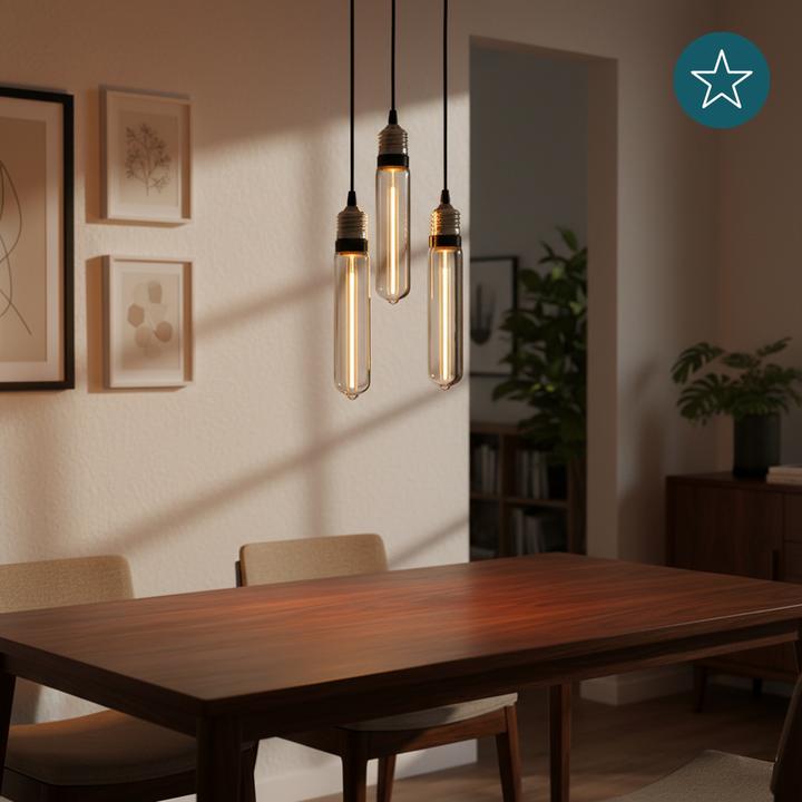 Immagine prodotto Luxula Lampada a filamento LED, Tube Line Smoke, E27, 2W, 40lm, 1800K (E27, 40 lm, 1 x)