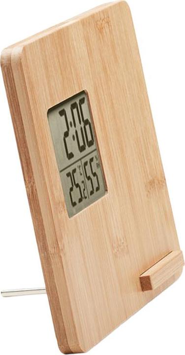 Actual product image MidOcean Bamboo Digital Desk Clock