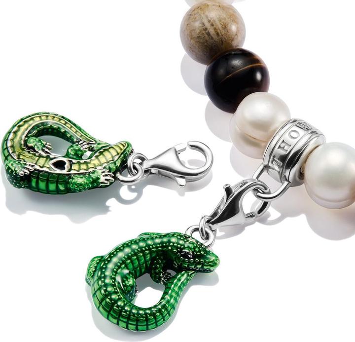 Produktbild Thomas Sabo Charm-Anhänger Krokodil Silber (Silber 925, Emaille)