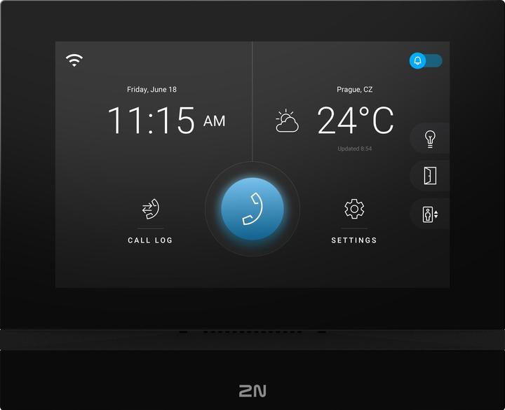 2N Indoor View binnenstation met WLAN, zwart (WiFi)