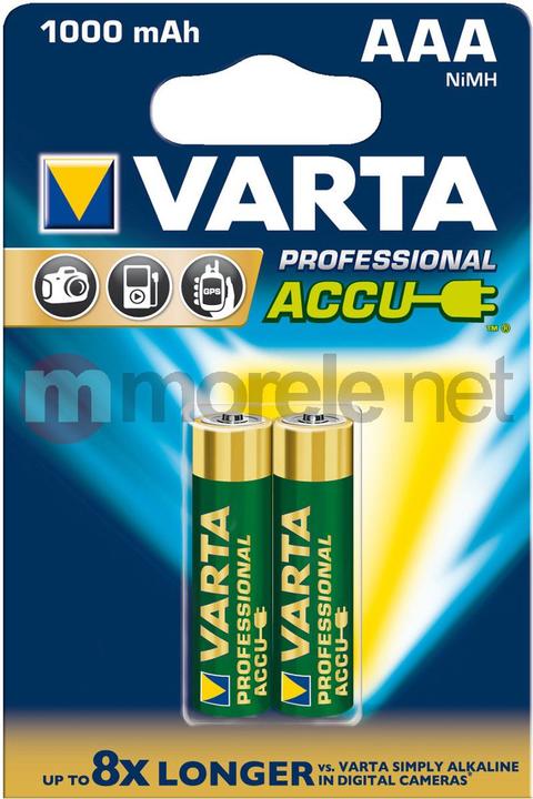 Image du produit Varta Recharger Accu Power (2 pcs, AAA, 1000 mAh)
