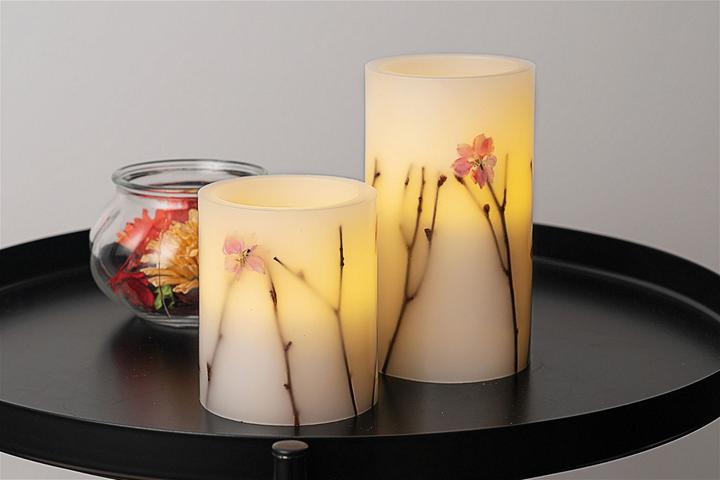 Immagine prodotto Pauleen Candela di cera a LED Shiny Blossom Set di 2 (2 x)