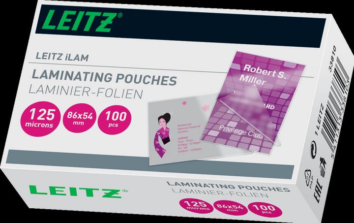 Produktbild Leitz Laminier-Folientasche 54x86mm (54 x 86 mm, 100 Stück, 125 µm)