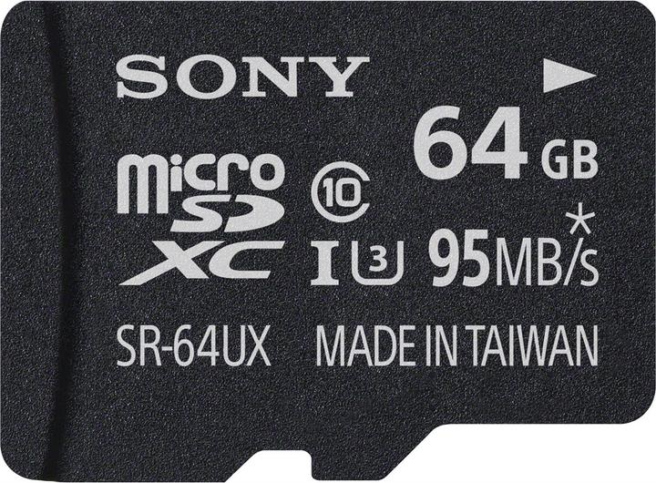 Actual product image Sony microSDXC Card 64GB,, UHS-I U3 (64 GB, microSDXC, U3, UHS-I)