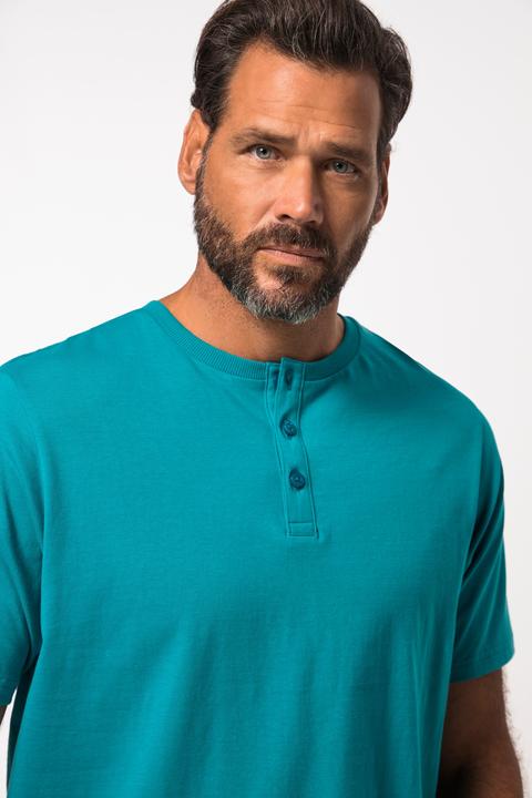 Produktbild JP1880 Henley, Basic, Knopfleiste, Halbarm, bis 7 XL (5XL)