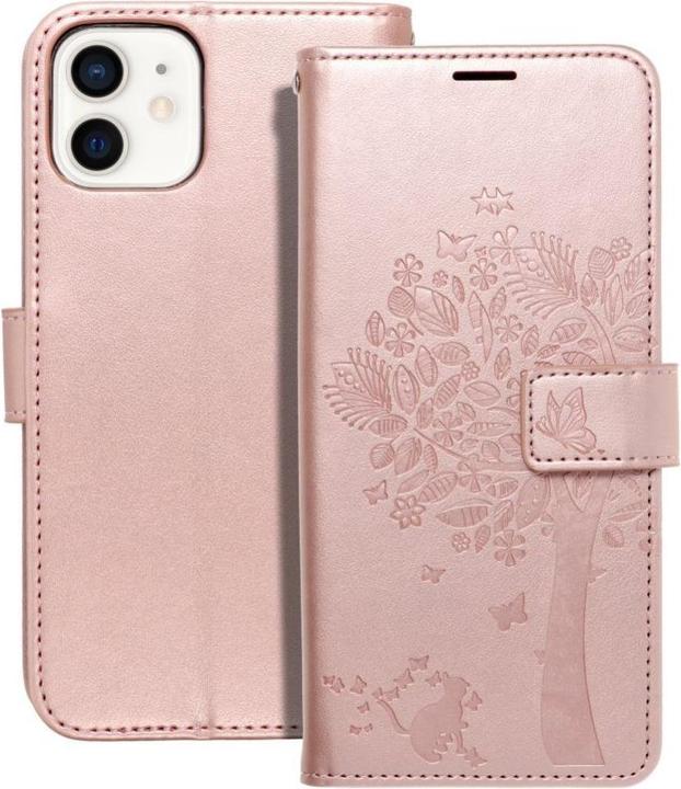 Produktbild Forcell Back panel cover OEM MEZZO Book case for IPHONE 12 / 12 PRO tree rose gold (Apple iPhone 12 Pro)