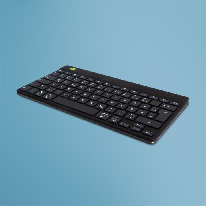Produktbild R-Go Tools R-Go Compact Break ergonomische Tastatur, QWERTZ (DE), bluetooth, schwarz (DE, Kabellos)