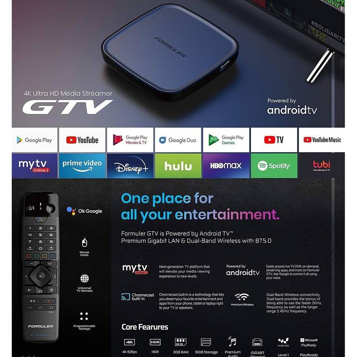 Actual product image Formuler Gtv (16 GB, Android 9.0 (Pie))