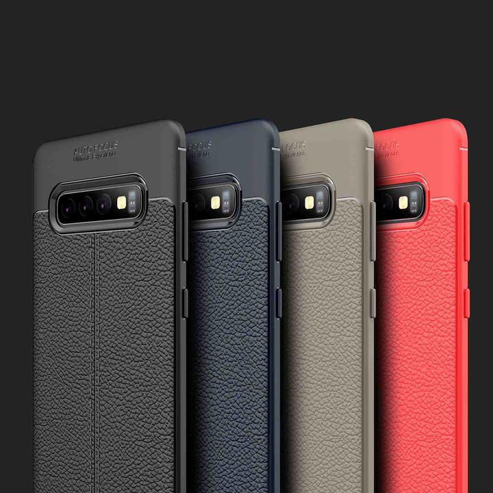 Produktbild Cadorabo TPU Cover Kunstleder Struktur (Samsung Galaxy S10)