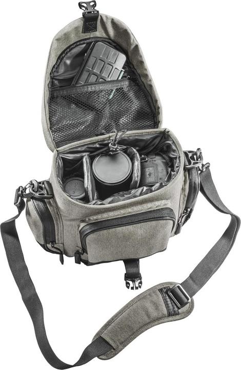 Immagine prodotto mantona Borsa fotografica Premium taupe (Borsa a tracolla per fotocamera)