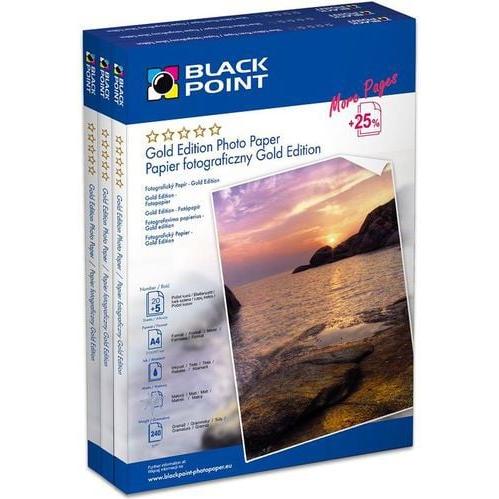 Thumbnail - Black Papier photo POINT A6 / 230g 125 pcs. Blyszczacy (230 g/m², A6, 125 x), Fotopapier