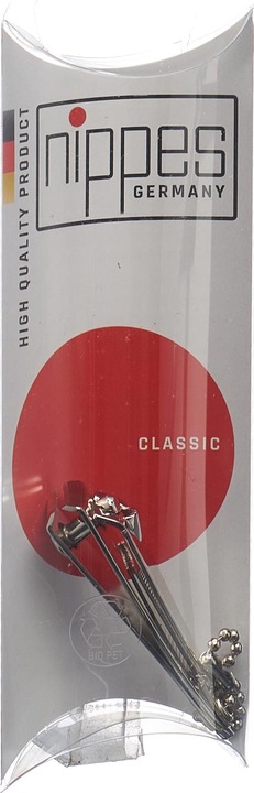 Actual product image Nippes Nail clippers with chain, nickel plated, 5 cm