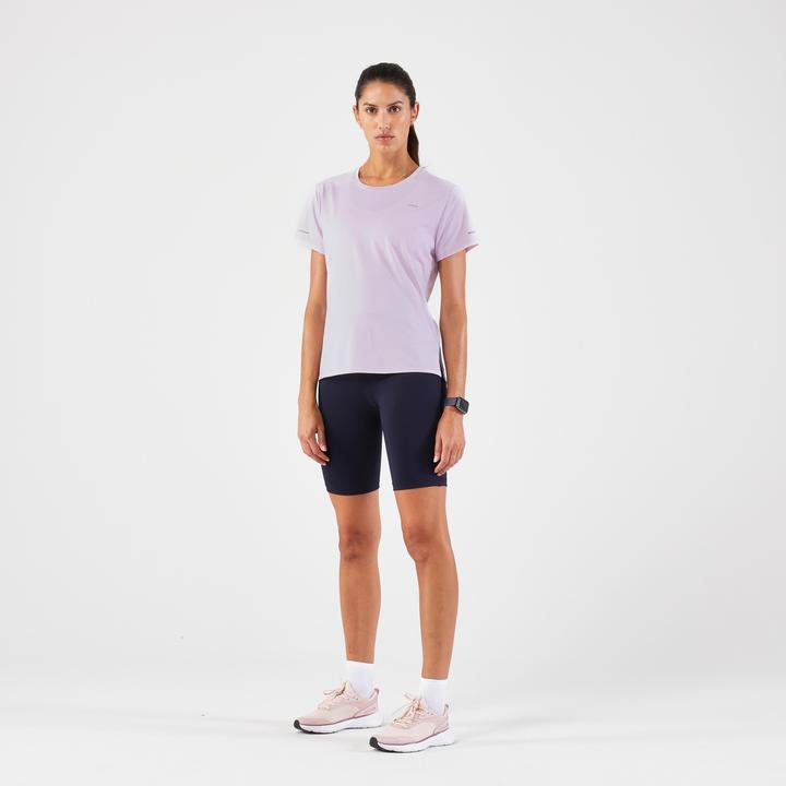 Actual product image Kiprun Women's breathable short-sleeved running shirt - Run 500 Dry mauve (XXL)