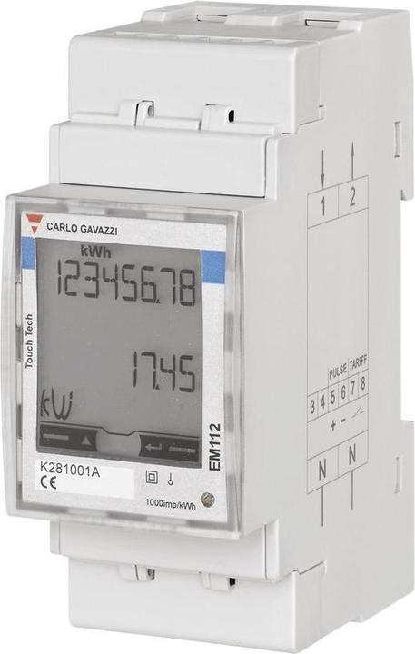 Image du produit Carlo Gavazzi Gestion de l'énergie Analyseur d'énergie Type EM112 Certificat MID